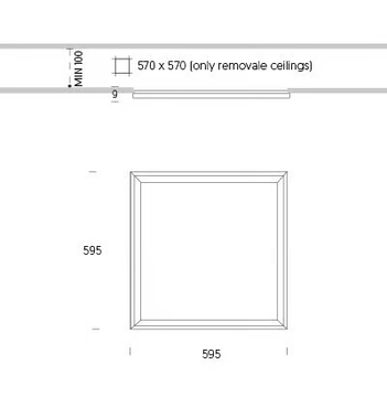 EVEN - LED recessed ceiling lamp by ONOK Lighting - view 3